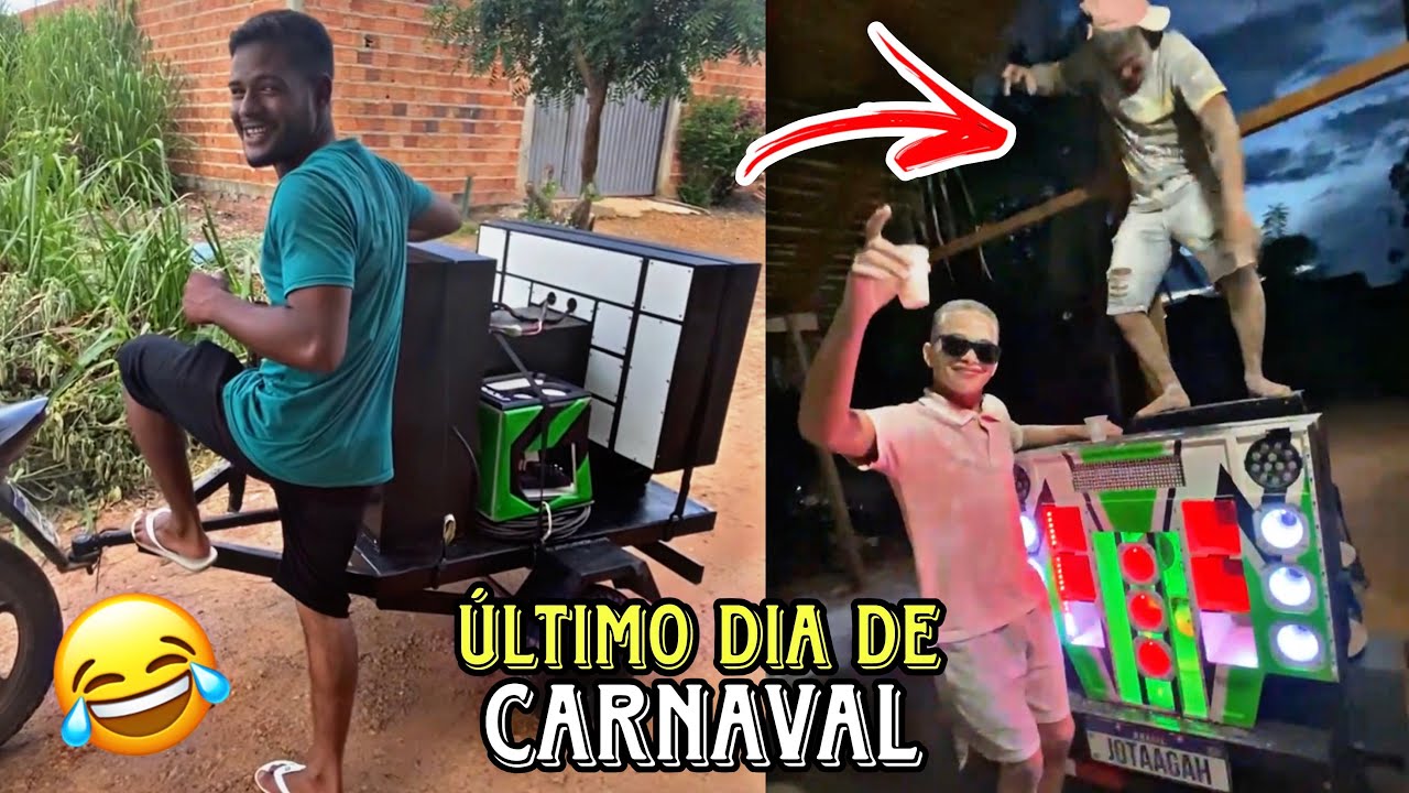No dia que levei a paredinha pro carnaval😂 | MINI PARED&Atilde;O T&Aacute; TOCANDO FORTE🔊🔥