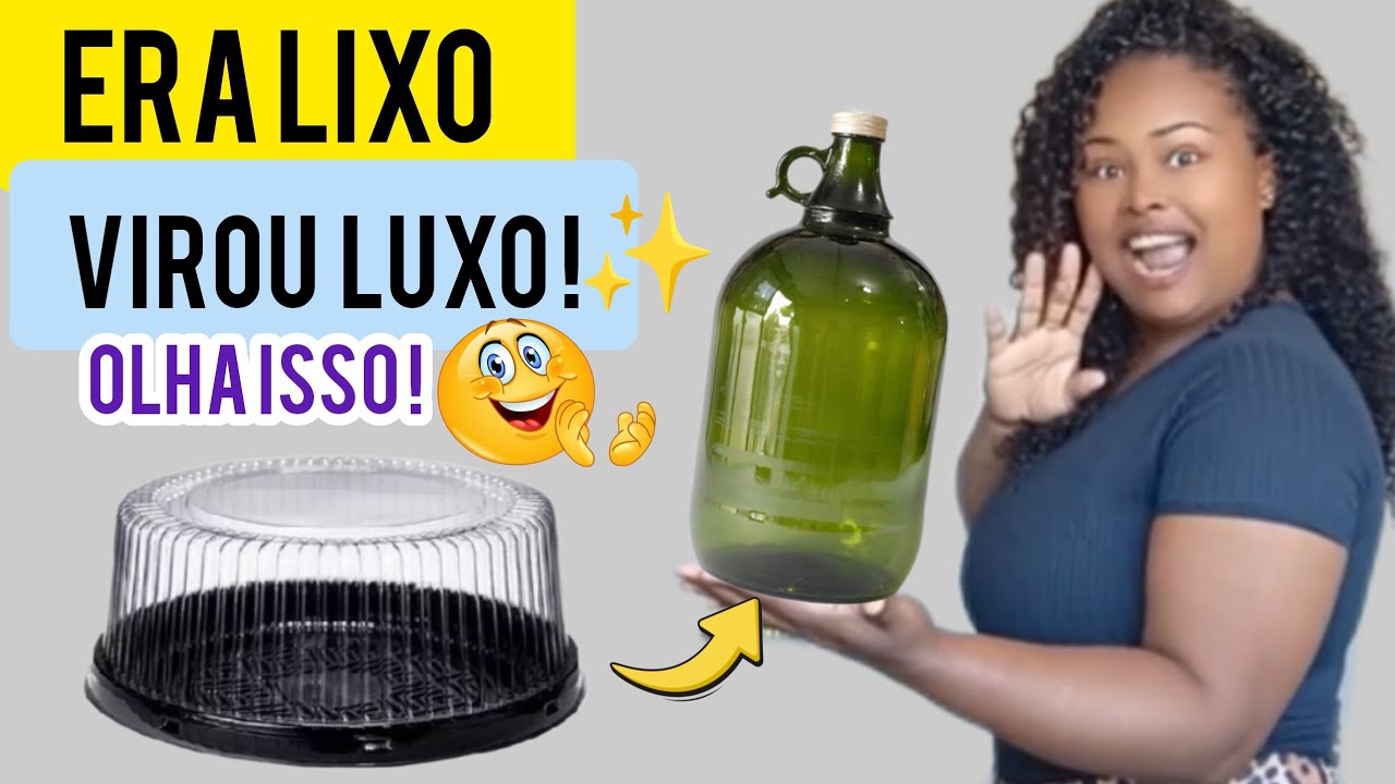 ♻️🔝😱TRANSFORMEI LIXO EM DECORAÇÃO DE ✨LUXOOOO✨😱NINGUEM ACREDITOU QUANDO FIZ! 😱♻️