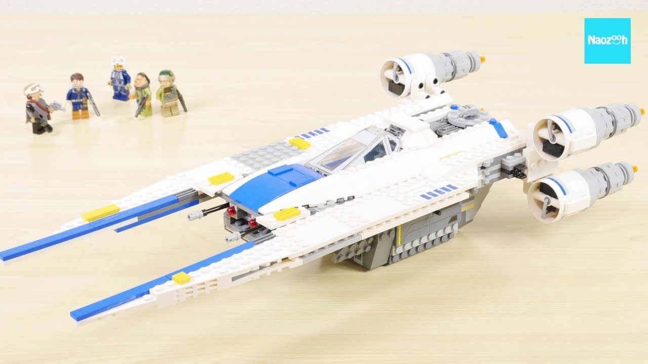 60㎝超！ レゴ スター・ウォーズ 反乱軍のＵウイングファイター 75155 セット説明5:09～ ローグ・ワン ／ LEGO Star Wars Rebel U-Wing Fighter