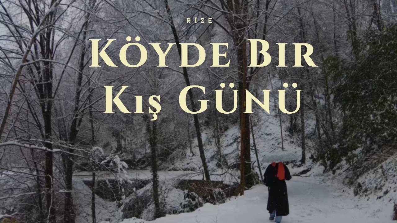 Rize’de Kış Günü 🍊 Mandalina Topladım, Dedeme Pasta Yaptım | Kar Manzarası & Köy Yürüyüşü