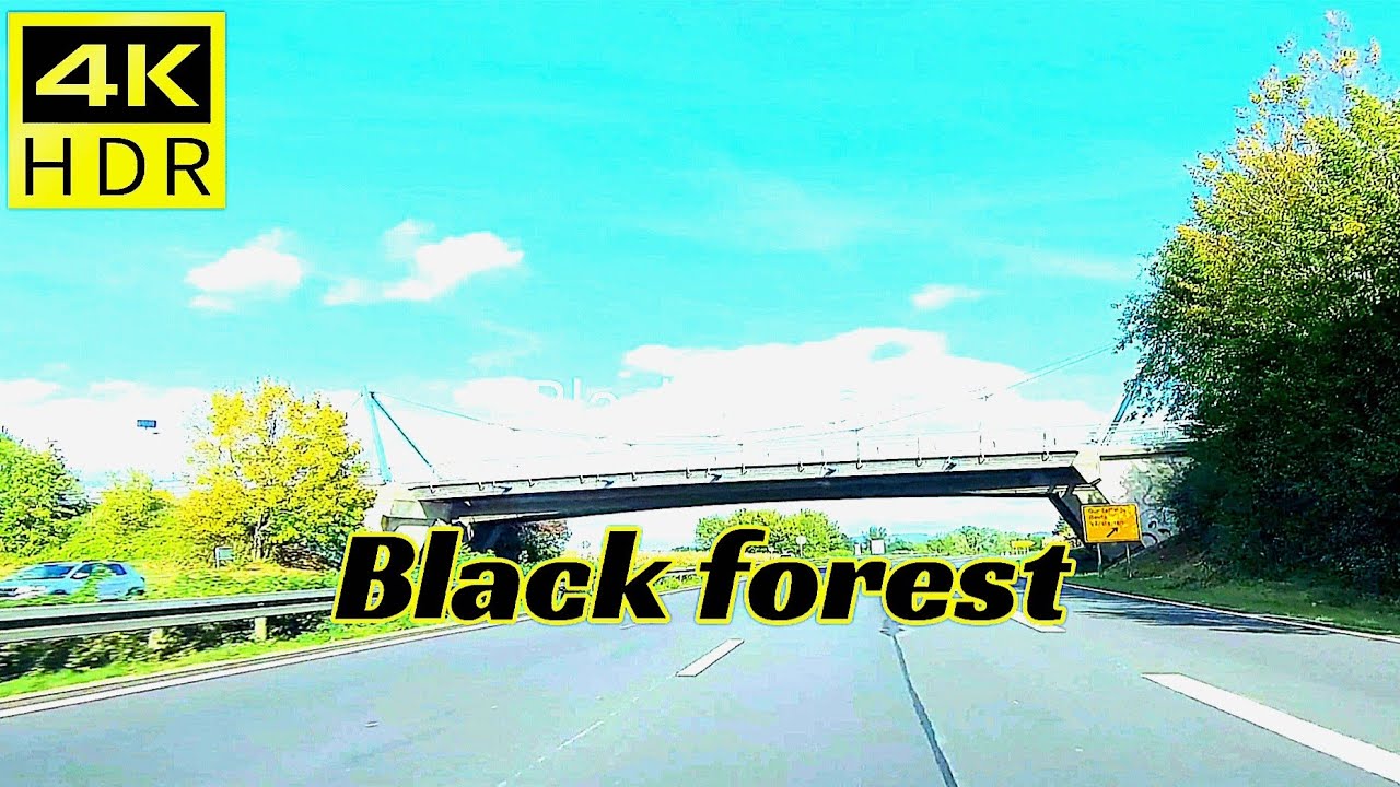 Black forest germany driving from Freiburg to Elzach