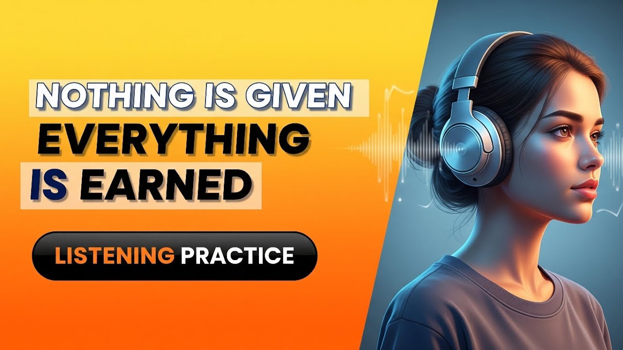 Everything Is Earned | Motivational Story for Listening | Speak English by listening