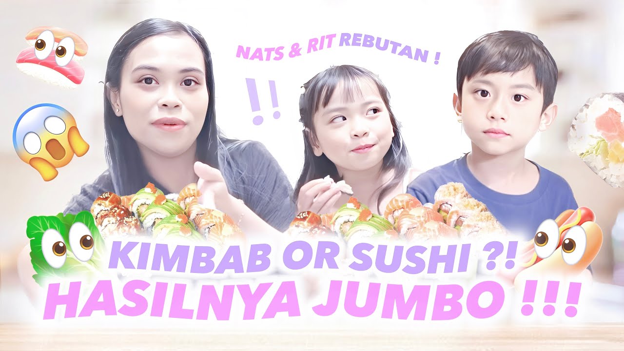BELAJAR BIKIN KIMBAB HOMEMADE BESTI BERSAMA MAS NATSUKI DAN RITSUKI