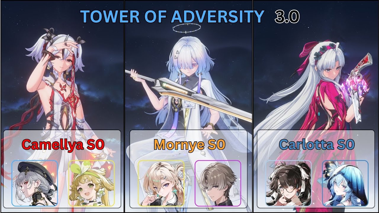 ToA 3.0 run / Mornye, Carlotta, Camellya / Wuthering Waves