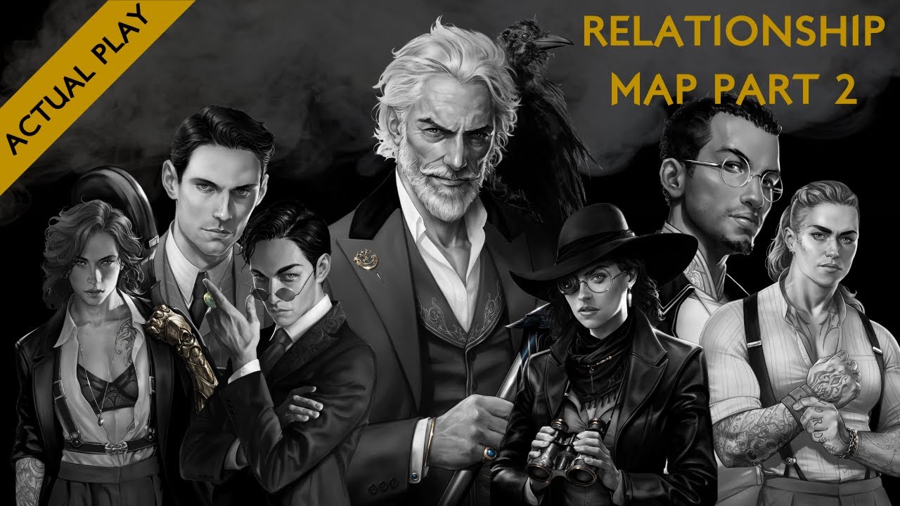 Shadow City Mysteries: House of Skye Behind the Scenes City Relationship Map Part 2