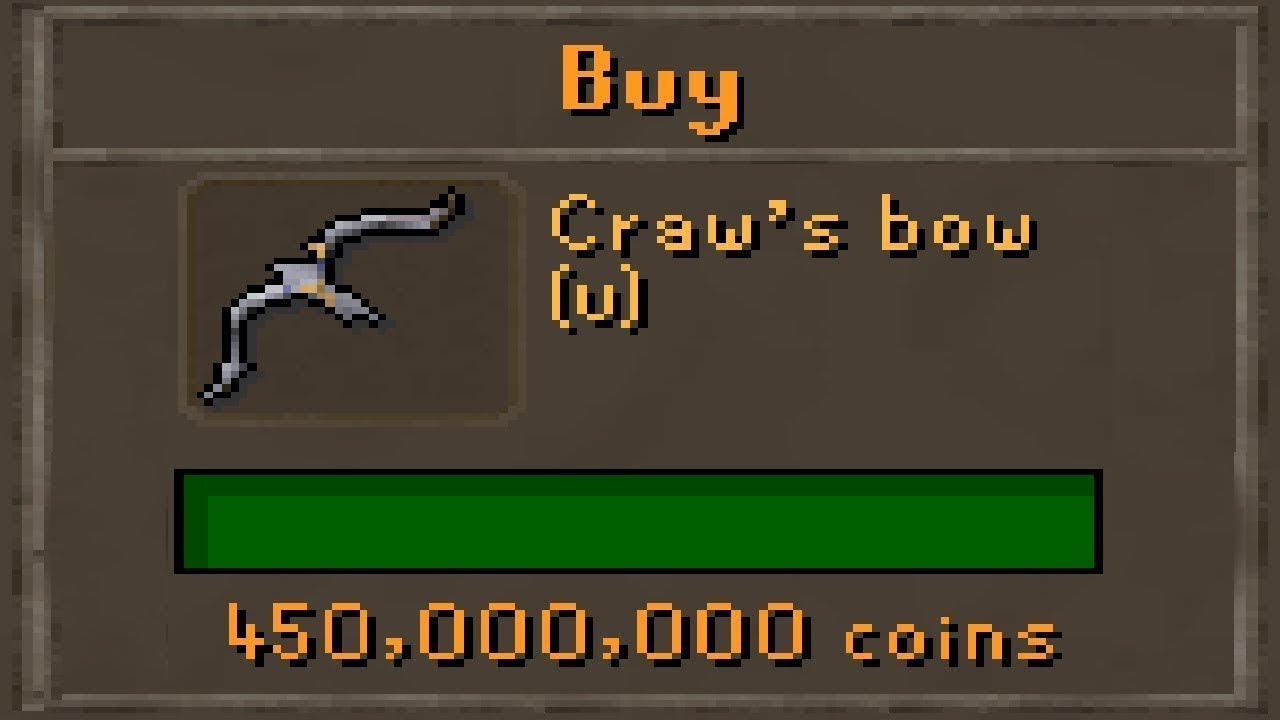 Is Craw's Bow a bust in OSRS?
