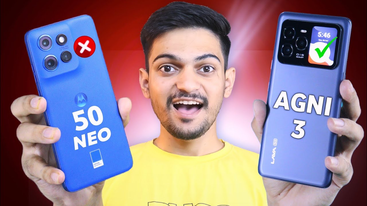 Lava Agni 3 vs Moto Edge 50 Neo Best Smartphone Under 25K