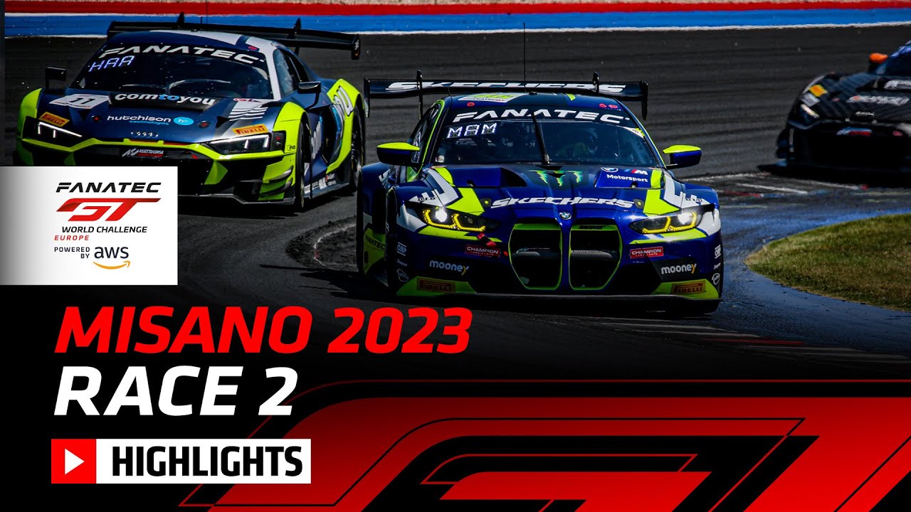 Race Highlights | Misano 2023 | Race 2 | Fanatec GT World Challenge Europe Powered by AWS