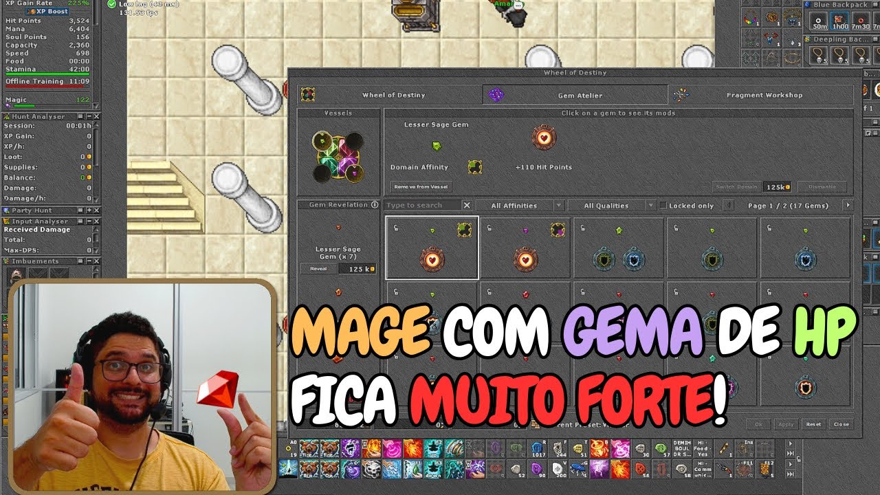 TIBIA - APENAS 2KK PARA CONSEGUIR 40 LVS DE HP NO BONECO!