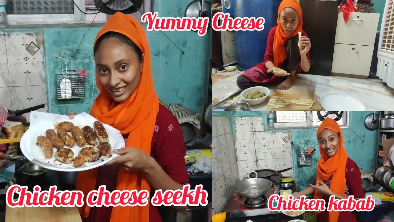 Chicken Cheesey Seekh🥖 | How to Make Chicken Cheesey Seekh | Aasifa ke style me