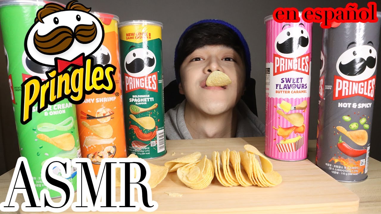 ASMR comiendo Pringles! 'COREANO'/Sonido de Comer/Eating Sound