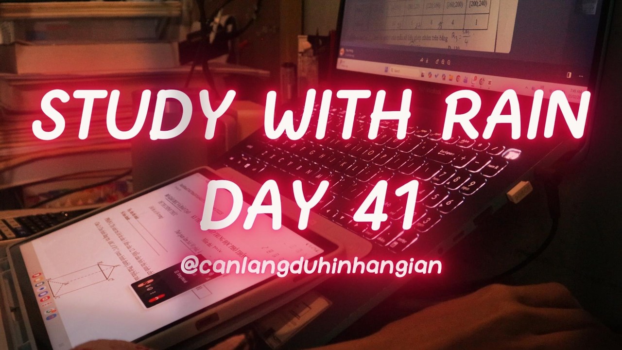 DAY 41 || 1000 DAYS CHALLENGE | Ôn ThS.DLS, IELTS, HSK, JOB | RAIN SOUND | LOFI MUSIC | STUDY SERIES