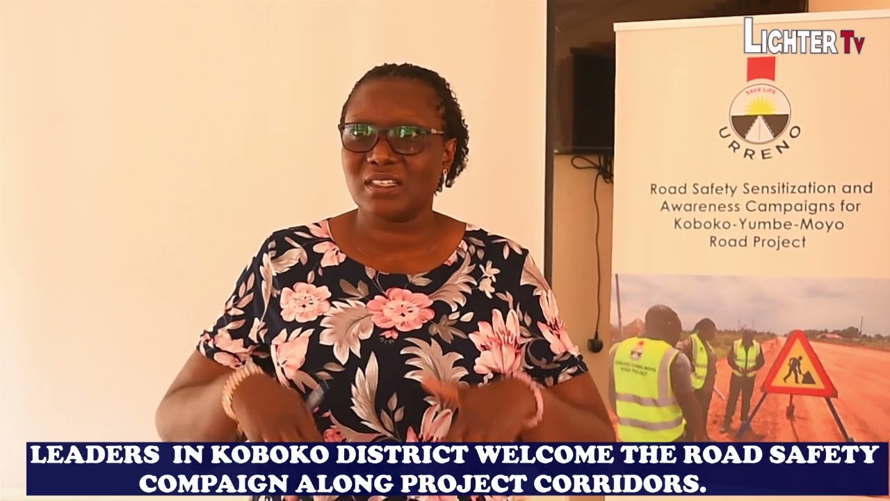 Leaders in Koboko Welcome  the Road Safety Campaign along Koboko-Yumbe-Moyo Road.