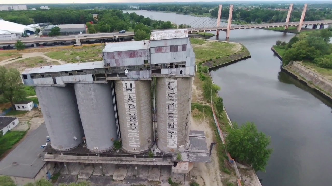 Old Cement Factory in Wrocław - Drone Aerial Footage