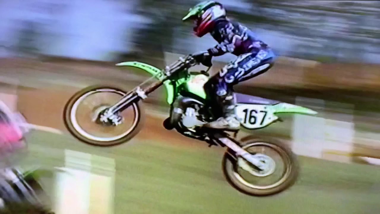 15 year old Ricky Carmichael ripping a KX100 Supermini