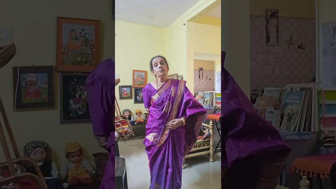 Second daughter Soumya,gift from  her piggy bank  39 years old Kanchipuram  silk .