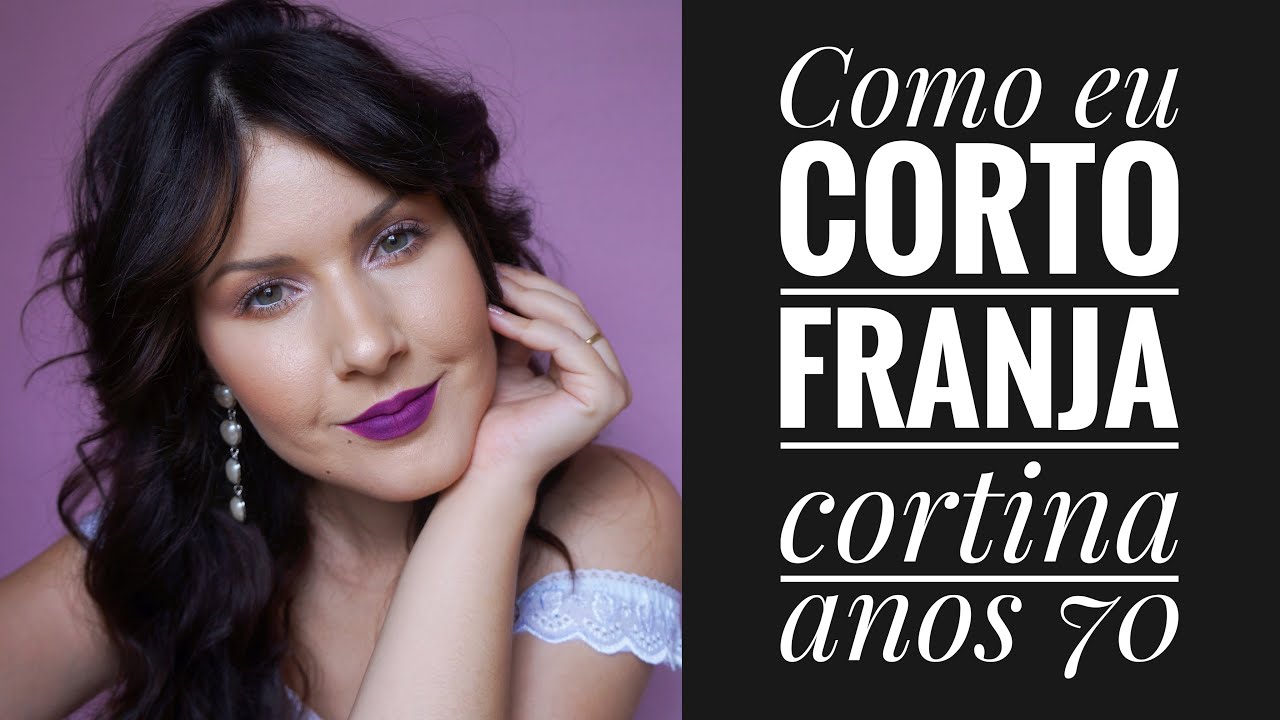Franja cortina! Tendência! Curtain Bangs anos 70's