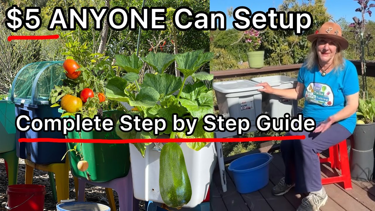 How To Build a RAISED BED Garden & FREE Soil EASY Grow Tons of Vegetables in Tote METHOD Small Space