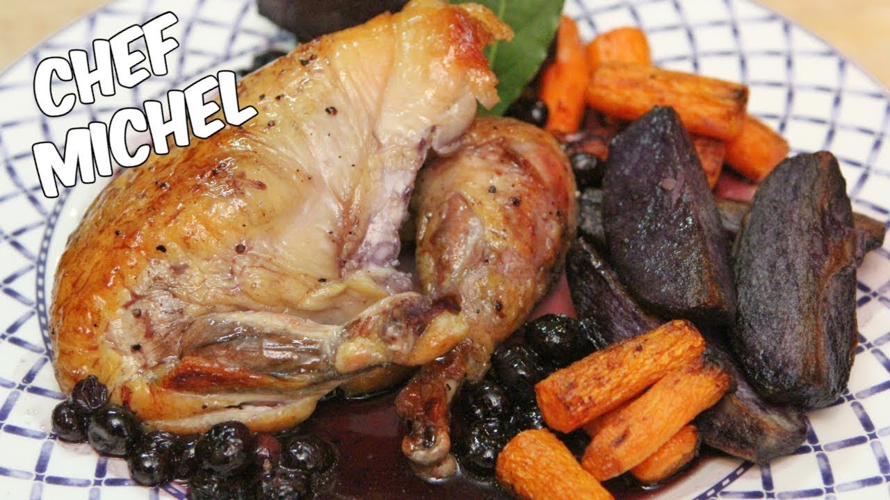 Pintade rôtie aux Bleuets