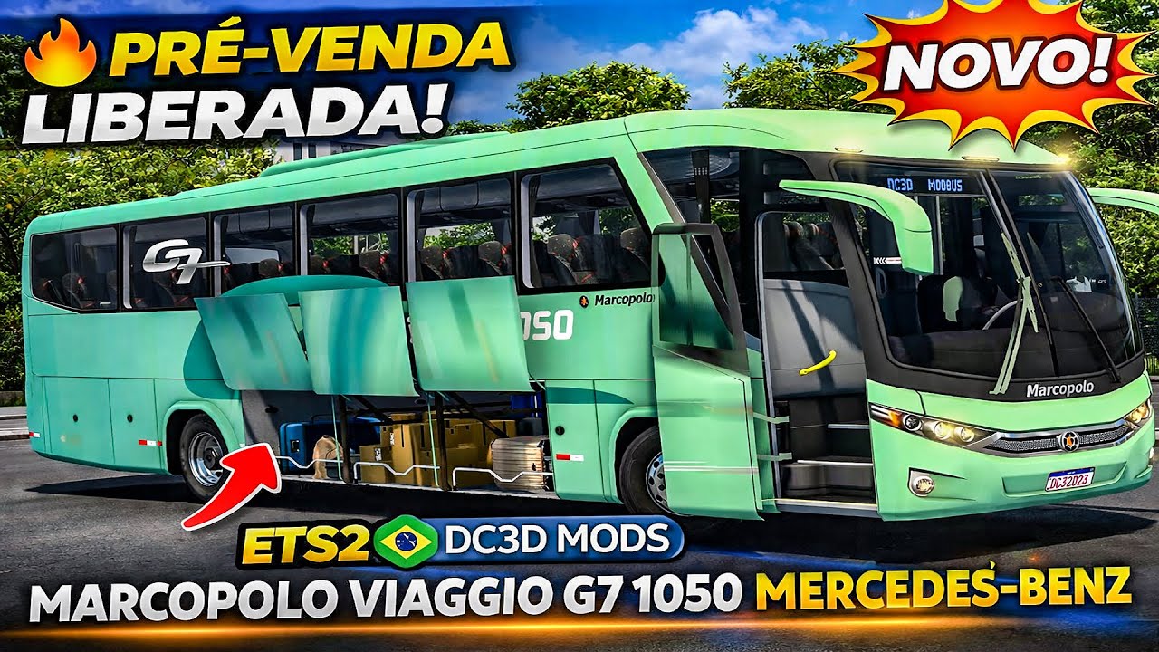 🔥 PRÉ-VENDA MARCOPOLO VIAGGIO G7 1050 MERCEDES-BENZ | MOD BRASILEIRO ETS2 🇧🇷