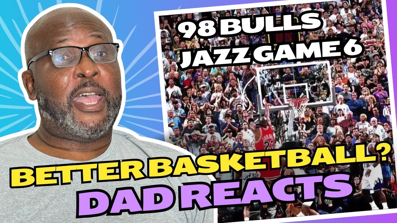 Dad Reacts to the Iconic 1998 NBA Finals Game 6: Bulls vs. Jazz! | NBA Ratings Discussion