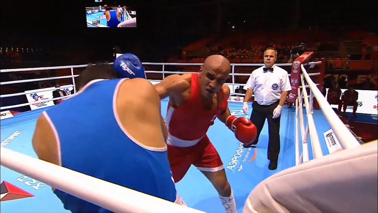 Round of 32 (81kg) SALAH ORABI Abdelrahman (EGY) vs NEGMATULLOEV Shabbos (TJK) /AIBA World 2019