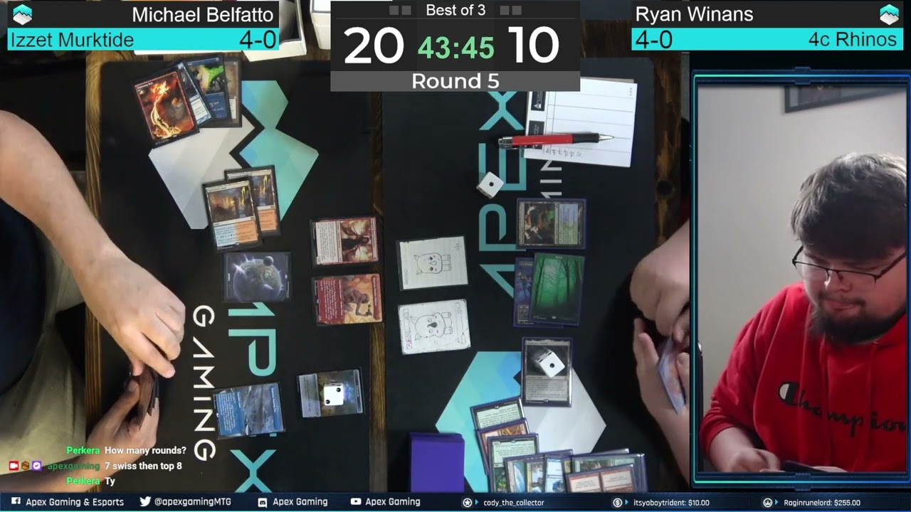 Izzet Murktide vs 4c Rhinos | $10000 Modern Apex Gaming Invitational | Round 5