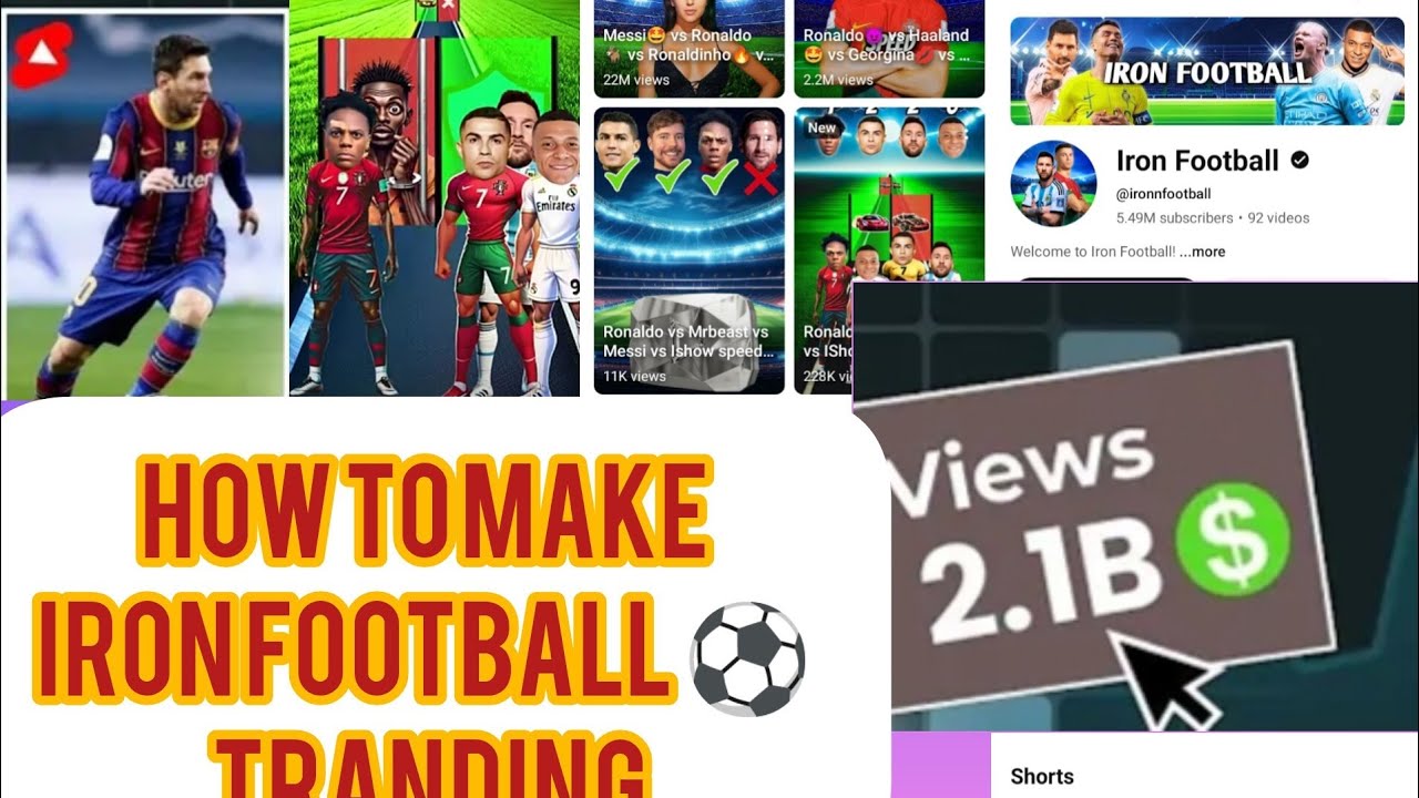 How to Make IRON FOOTBALL 🏈 trading shorts  Video with (AI)  2025 #football #shorts #how