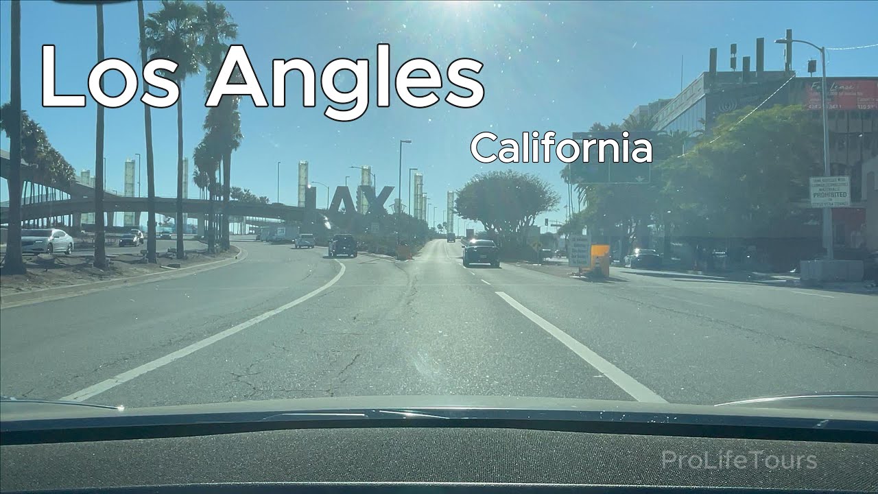 4K Driving - Beautifully Sunny day Beverly Hills to LAX USA [HDR]