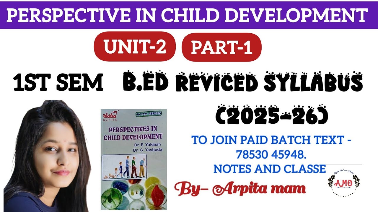 To join Paid Batch text - 78530 45948. Perspective in Child development#1stsem NOTES AND CLASSES