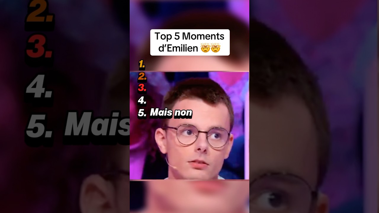 Top 5 Moments d&rsquo;Emilien 🤯🧠 #emilien #fyp #top5 #viral #france #shorts