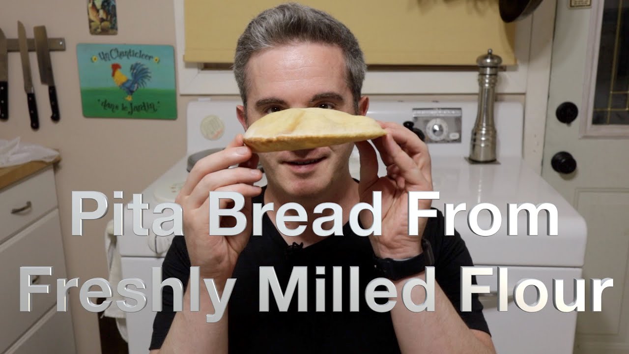 Pita Bread from FRESHLY MILLED Flour!