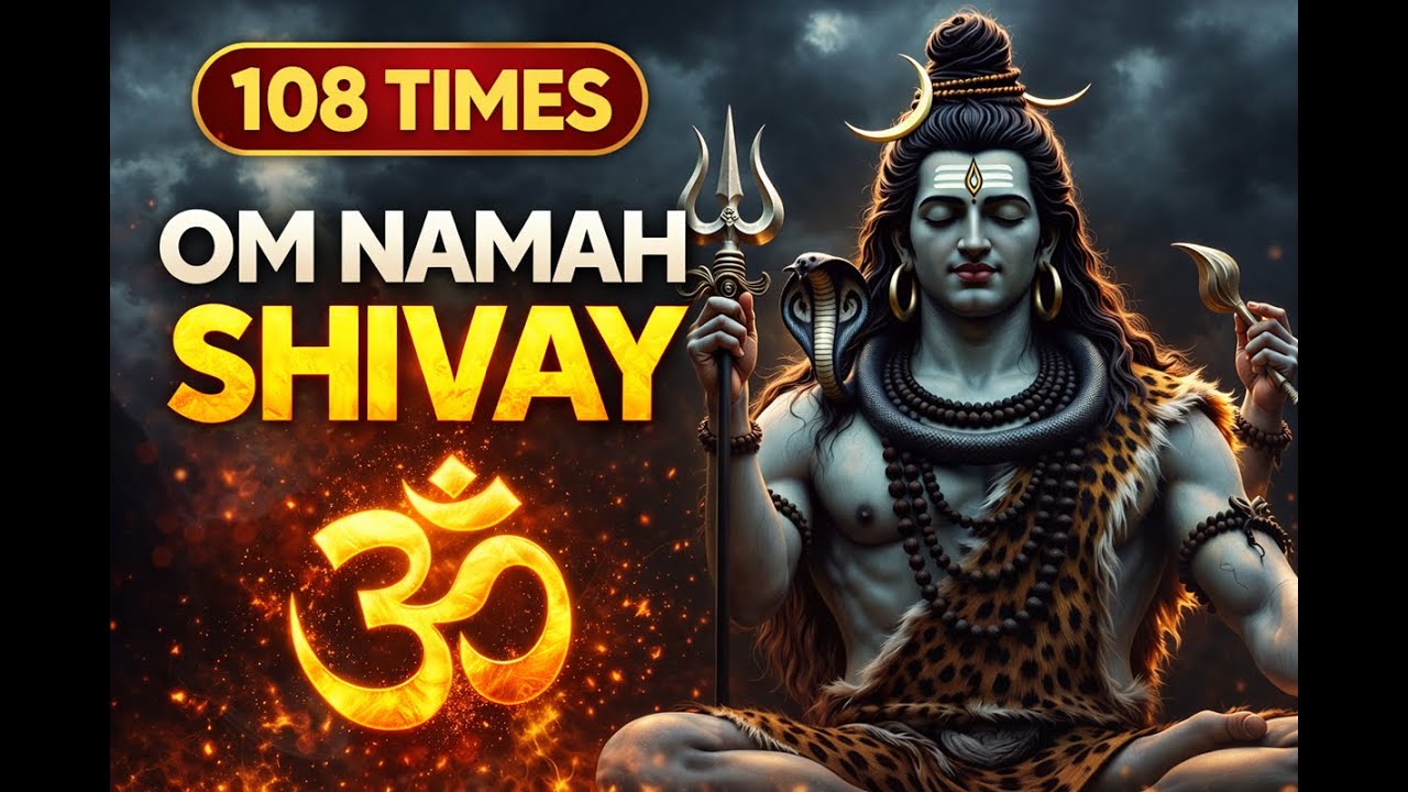 108 Times Om Namah Shivay | Powerful Shiva Mantra for Peace, Focus & Positive Energy 🔱 #shivamantra