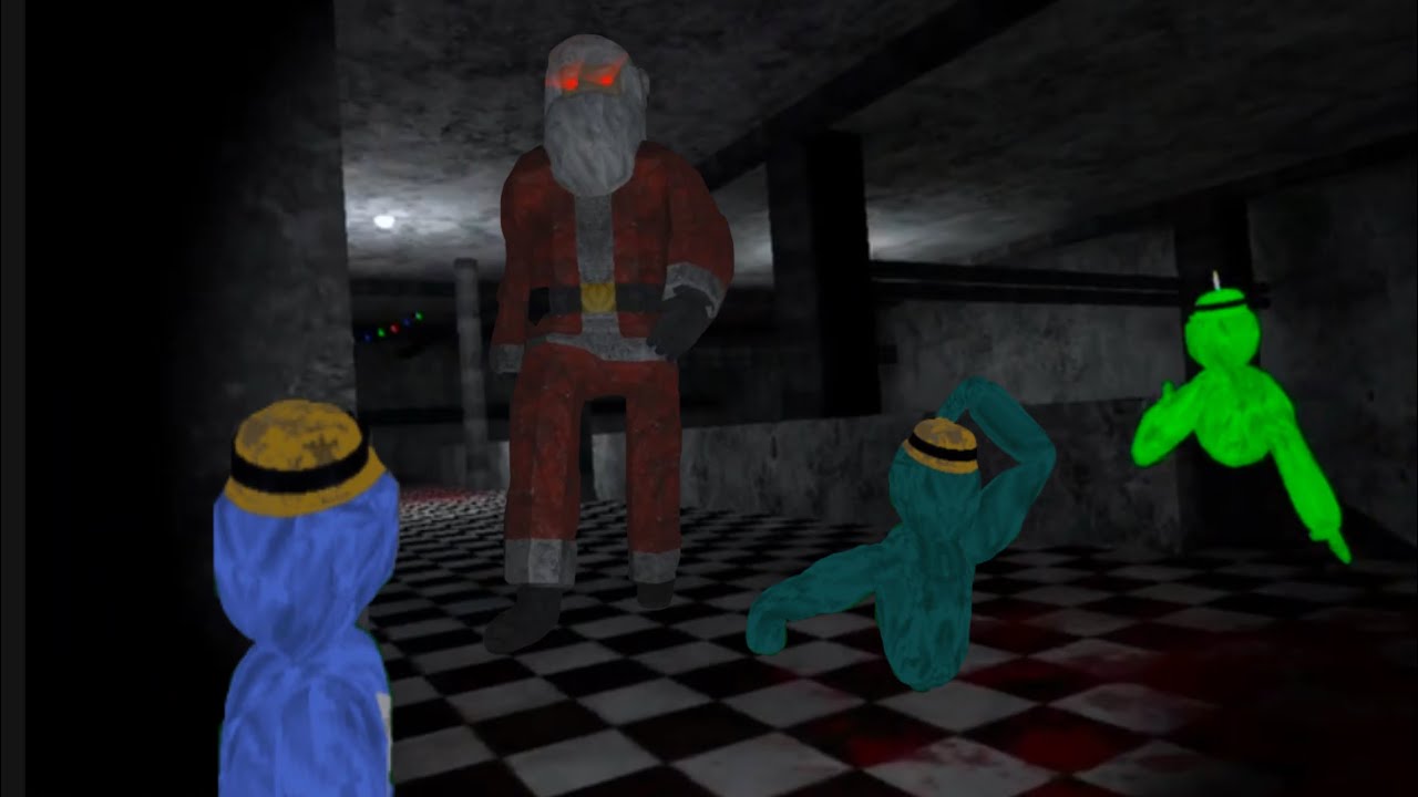 I escaped evil Santa from level 20 (big scary)￼ #bigscary #scaryvideos