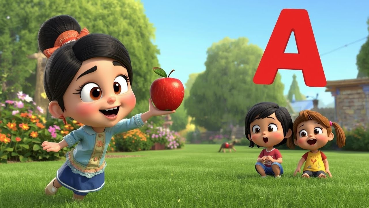 A for Apple 🍎 | ABCD Alphabet Song for Kids | Nursery Rhymes | ONLY ABCD TV