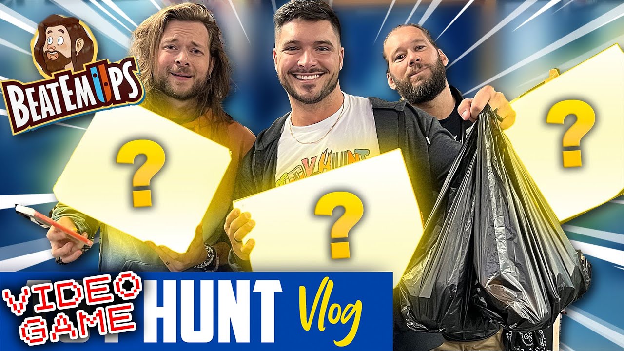 VIDEO GAME HUNT • BeatEmUps, Ethan Page & Charlie • Classic Game Junkie Glenside, PA • Toy Hunt Vlog