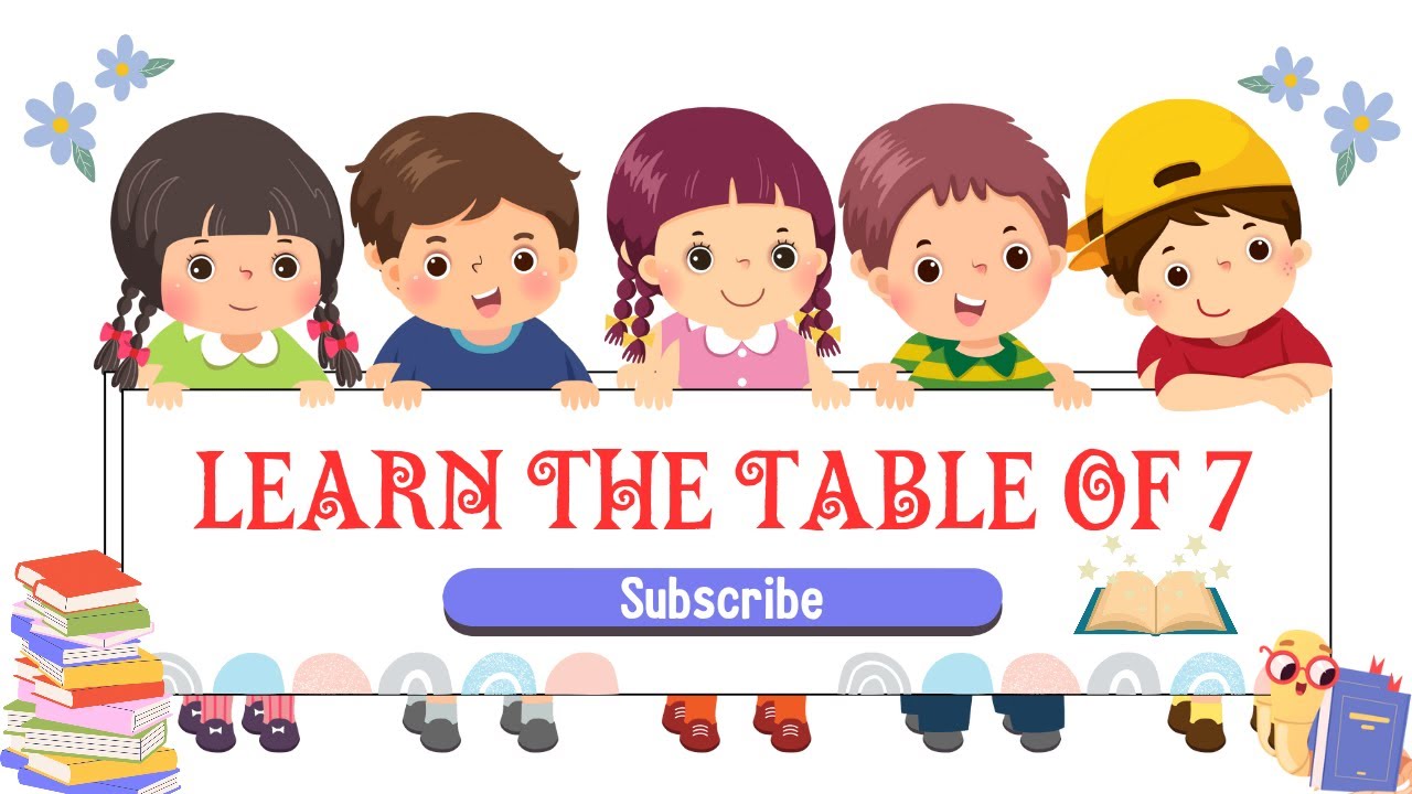 LEARN THE TABLE OF 7 | Educational videos for Kids | #kidsplaytime #kidslearning #mathtables