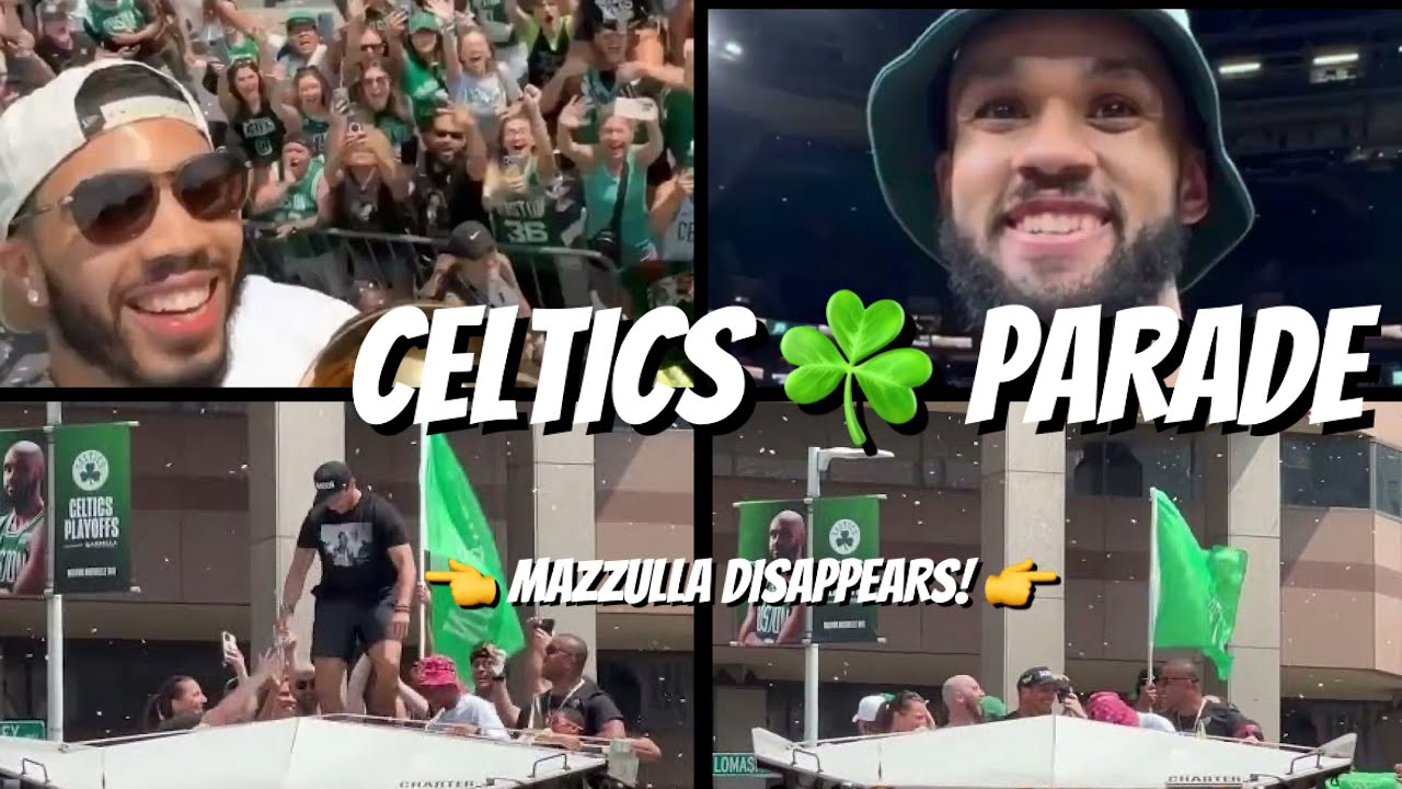 Celtics championship parade: Jayson Tatum, Jaylen Brown, Al Horford “back-to-back”, Sam Hauser barfs
