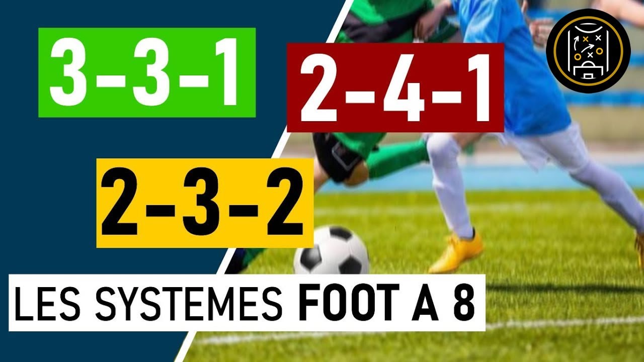 LES SYSTEMES DE JEU DU FOOT A 8 | TACTIQUE