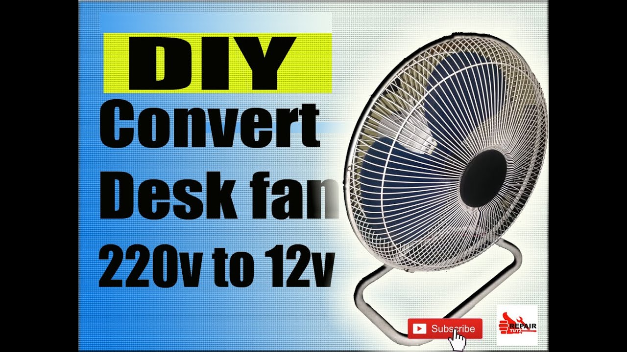 Convert AC Electric Fan  220v to 12v DC (Tagalog Tutorial)