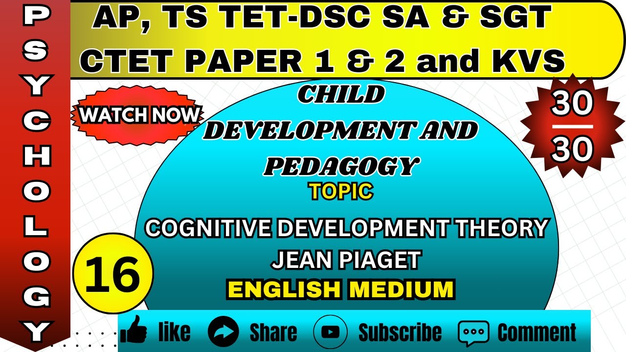Psychology classes in English Medium | CDP class 16 #tsdsc #apdsc #psychology #tstet #kvs #ctet #tet