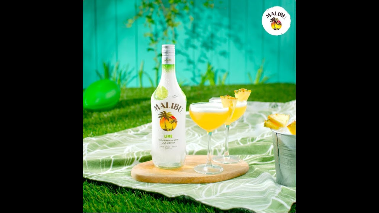 How to mix – Malibu Lime Pineapple Martini