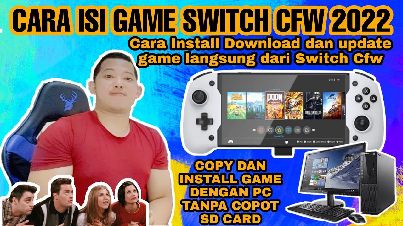 CARA ISI GAME NINTENDO SWITCH CFW DOWNLOAD DAN UPDATE GAME LANGSUNG SWITCH DAN INSTALL VIA PC