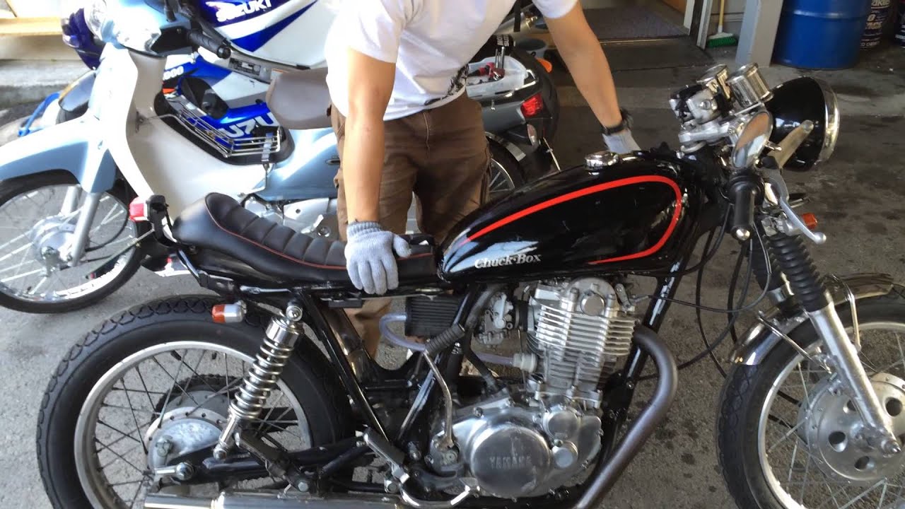自分で出来るバイクメンテ　SR400カスタム車の簡単な日常点検