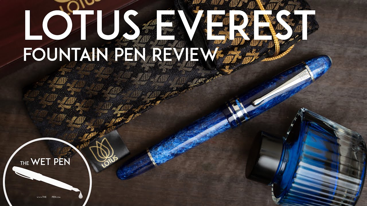 Обзор: перьевая ручка Lotus Everest в цвете Blue Stardust