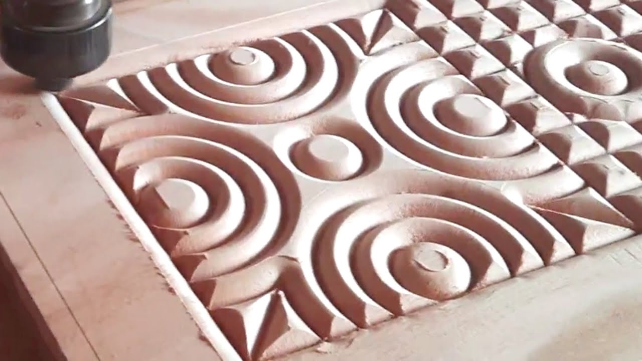 Amazing Wooden  Design with Automated CNC Router Machine || Wonderful Wood Carving Full Video