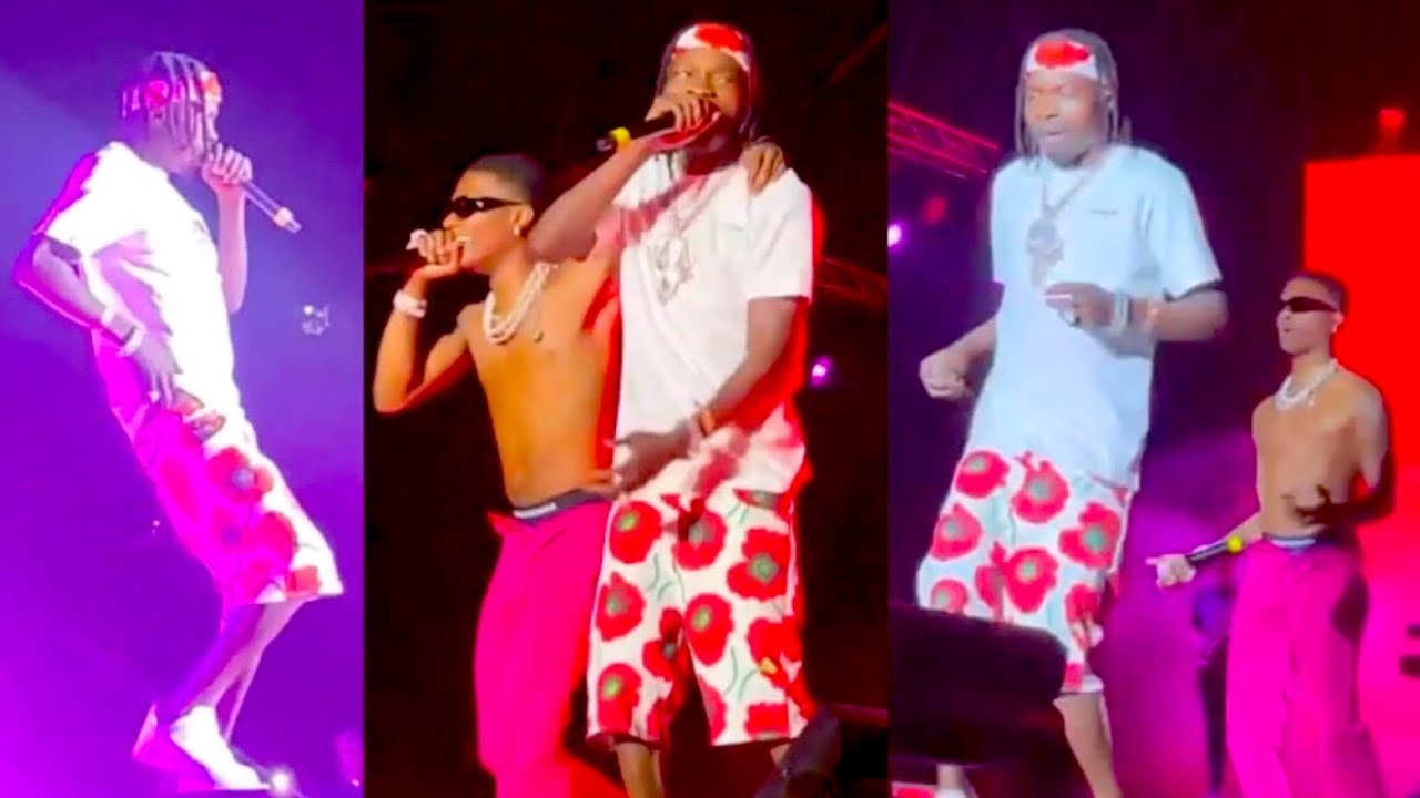 Naira Marley Teaches Wizkid How To Dance Legwork