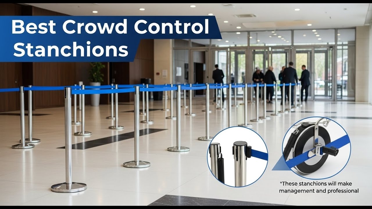 TOP 5 Best Crowd Control Stanchions 2026 | Retractable Stanchion