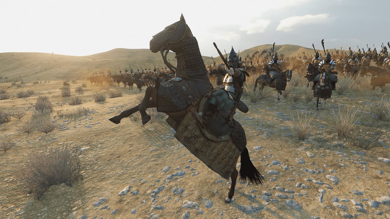 500 Khuzait Khan's Guard vs 500 Empire Bucellarii huge battle | Mount & Blade Bannerlord
