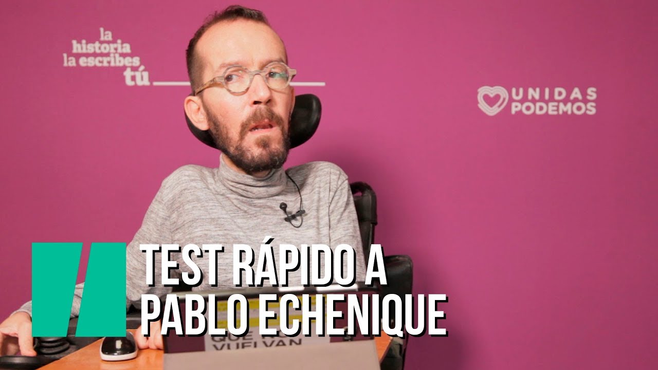¿Cómo define Echenique a Santiago Abascal?